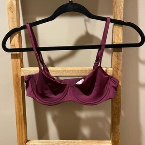 Victorias Secret Maroon Pushup Without Padding Bra